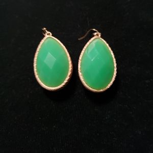 Green/Yellow Reversible Drop Earings